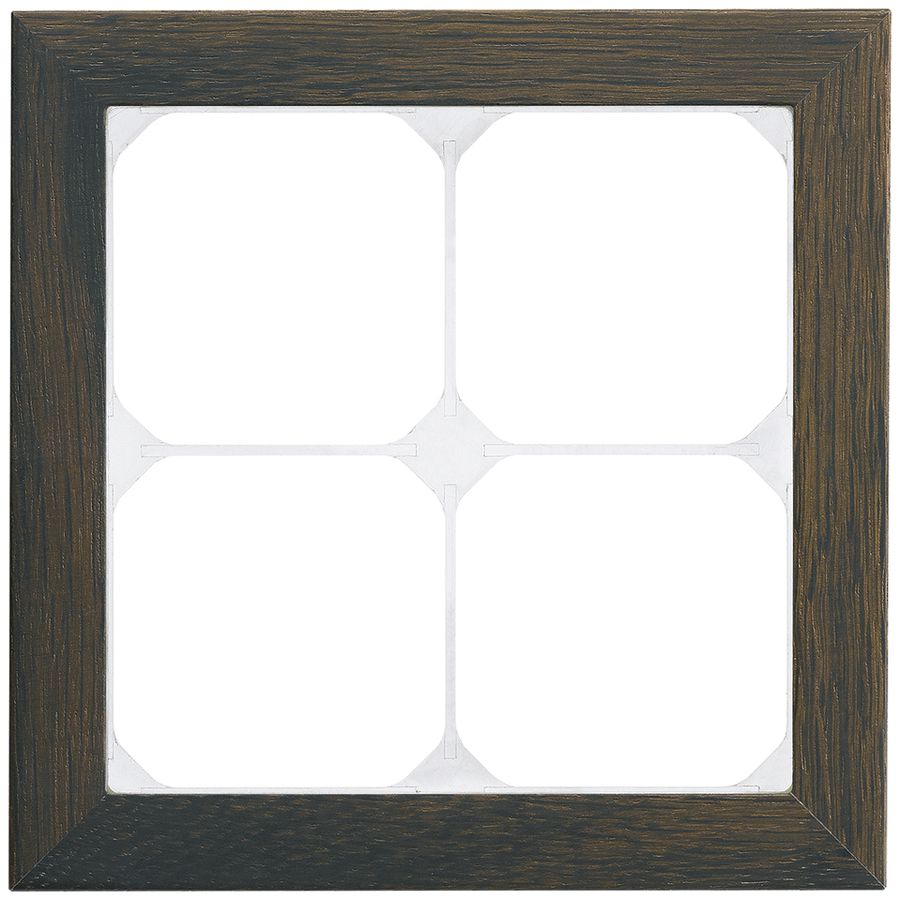 Abdeckrahmen KAL.art 2×2 154×154mm Räuchereiche