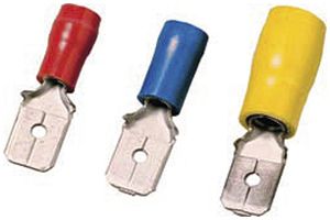 Flachstecker Ferratec KSP teilisoliert PC flach 2.8×0.8mm 0.5…1mm² rot