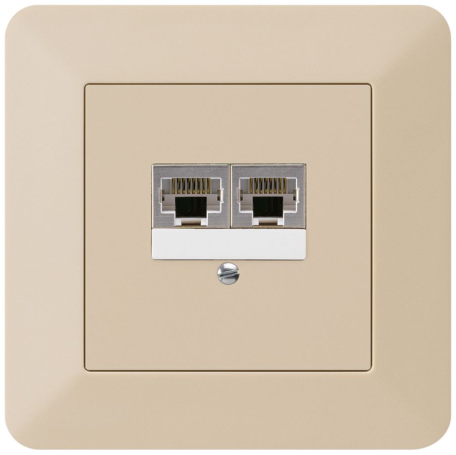 UP-Dose kallysto.trend 2×RJ45s parallel beige