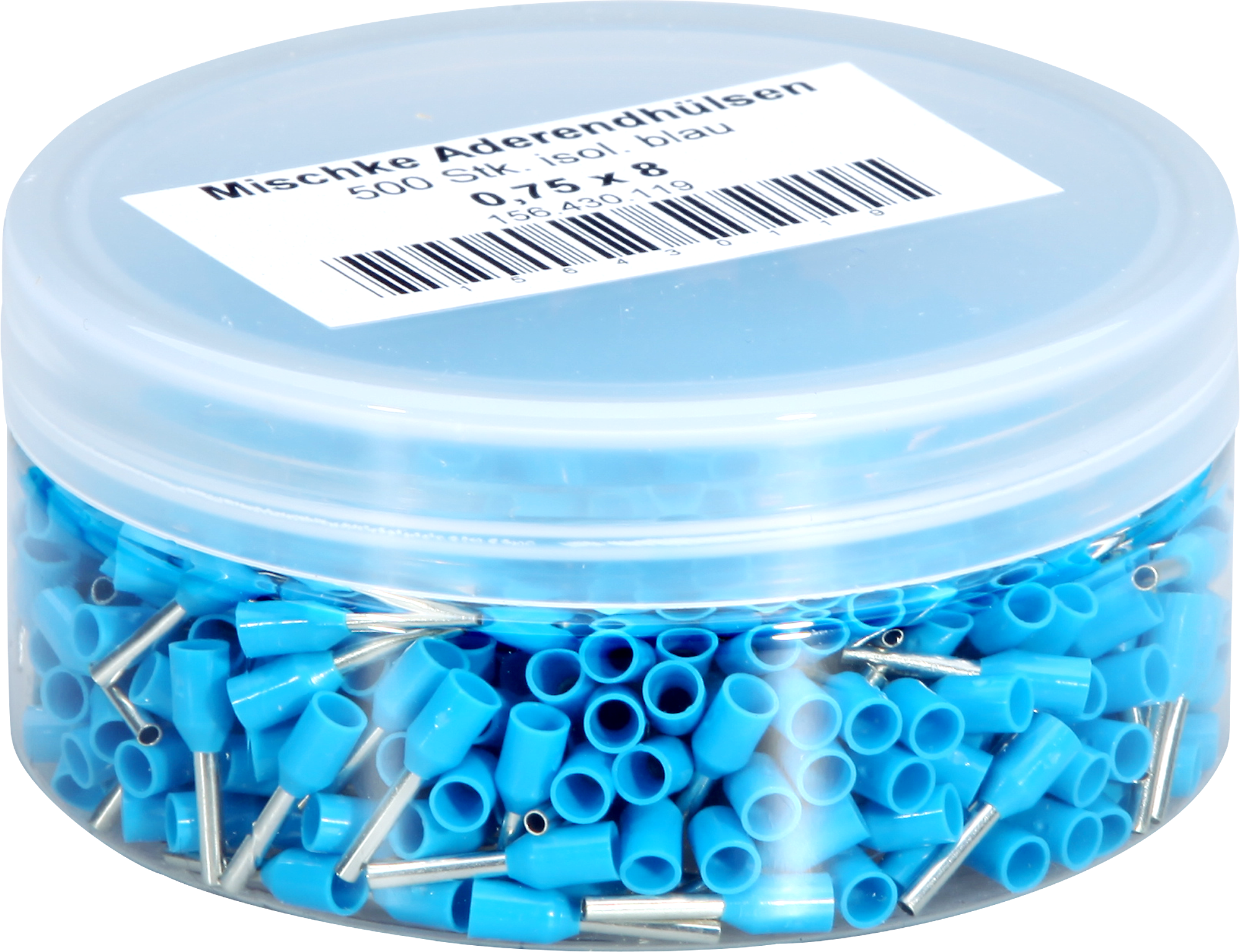 Capocorda Mischke IE 0.75mm²/8mm Cu-stagnato isolato blu