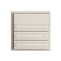 UP-Universaltaster 3×2T Schraubklemme EDIZIOdue crema, mit Papiereinlage+LED