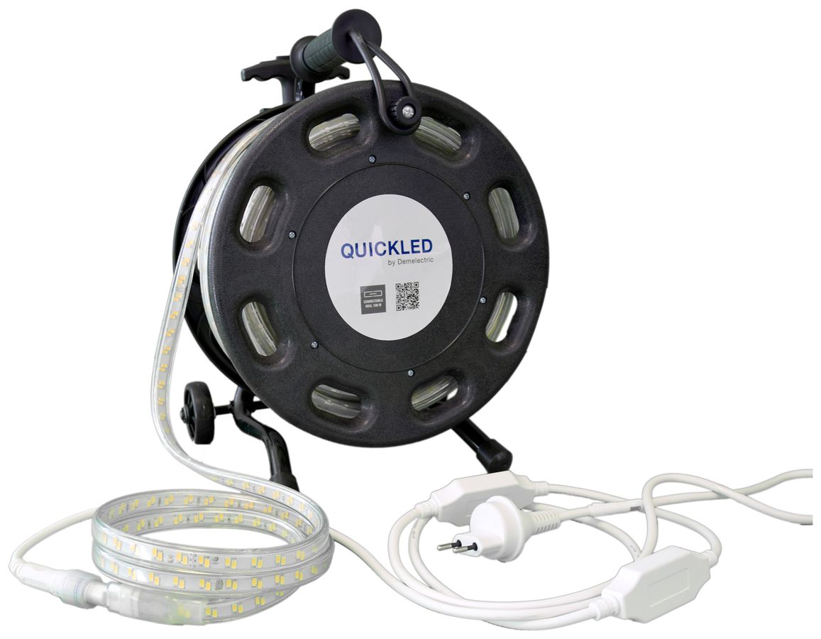 LED-Lichtband QUICKLED 240N IP65 240V 15W-1500lm/m 4000K 25m Abroller zweiseitig