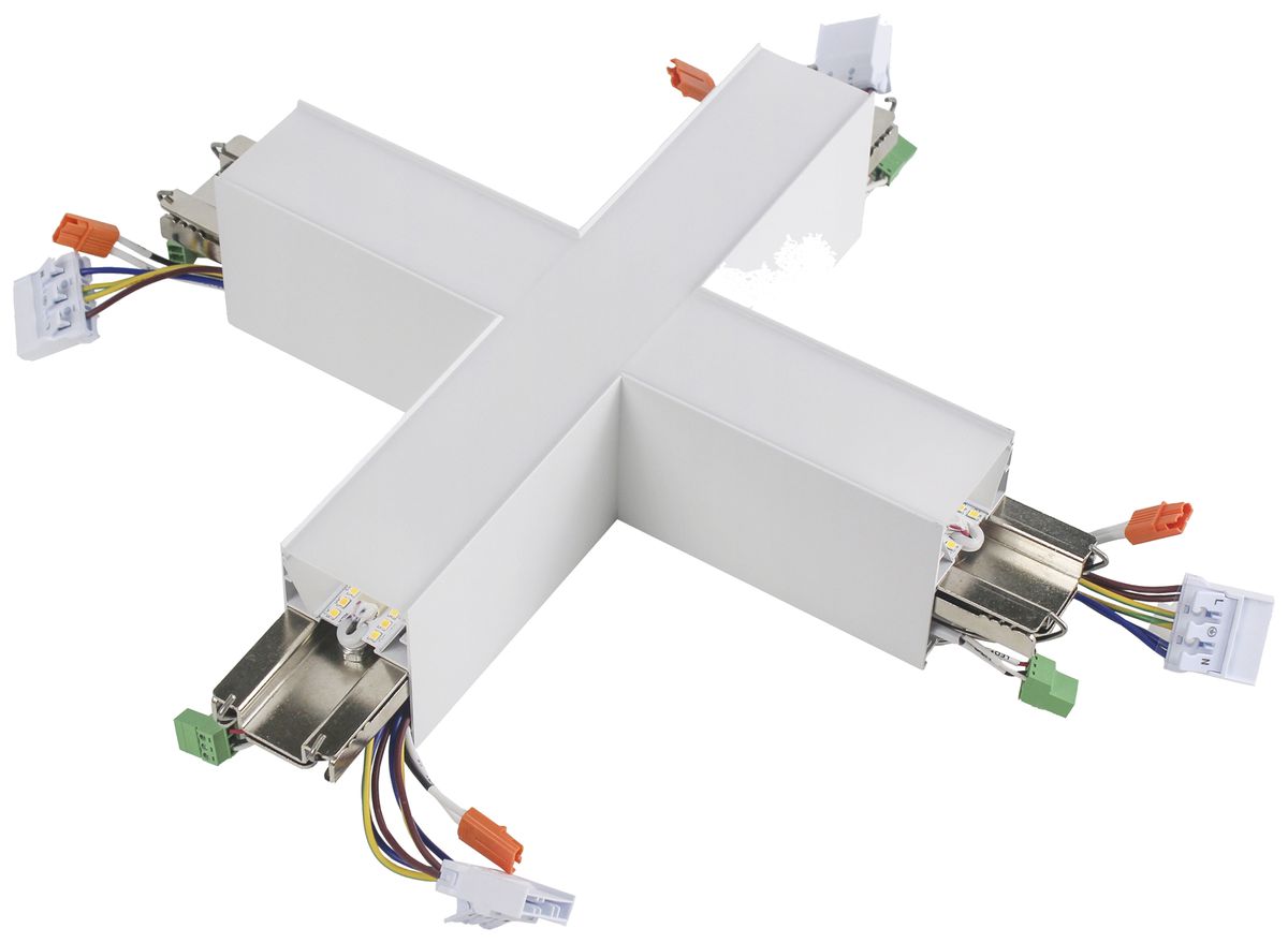 Parte luminosa a X Sylvania Otao Linear 9.8W 1400lm 830/840 392×392mm bianco