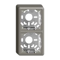 Capot avec plaque de base 2×39mm pour combinaison FX universel gris foncé