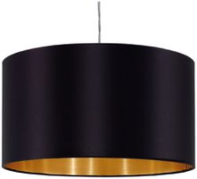 Leuchtenschirm EGLO PASTERI PRO Ø380×230mm, schwarz/gold