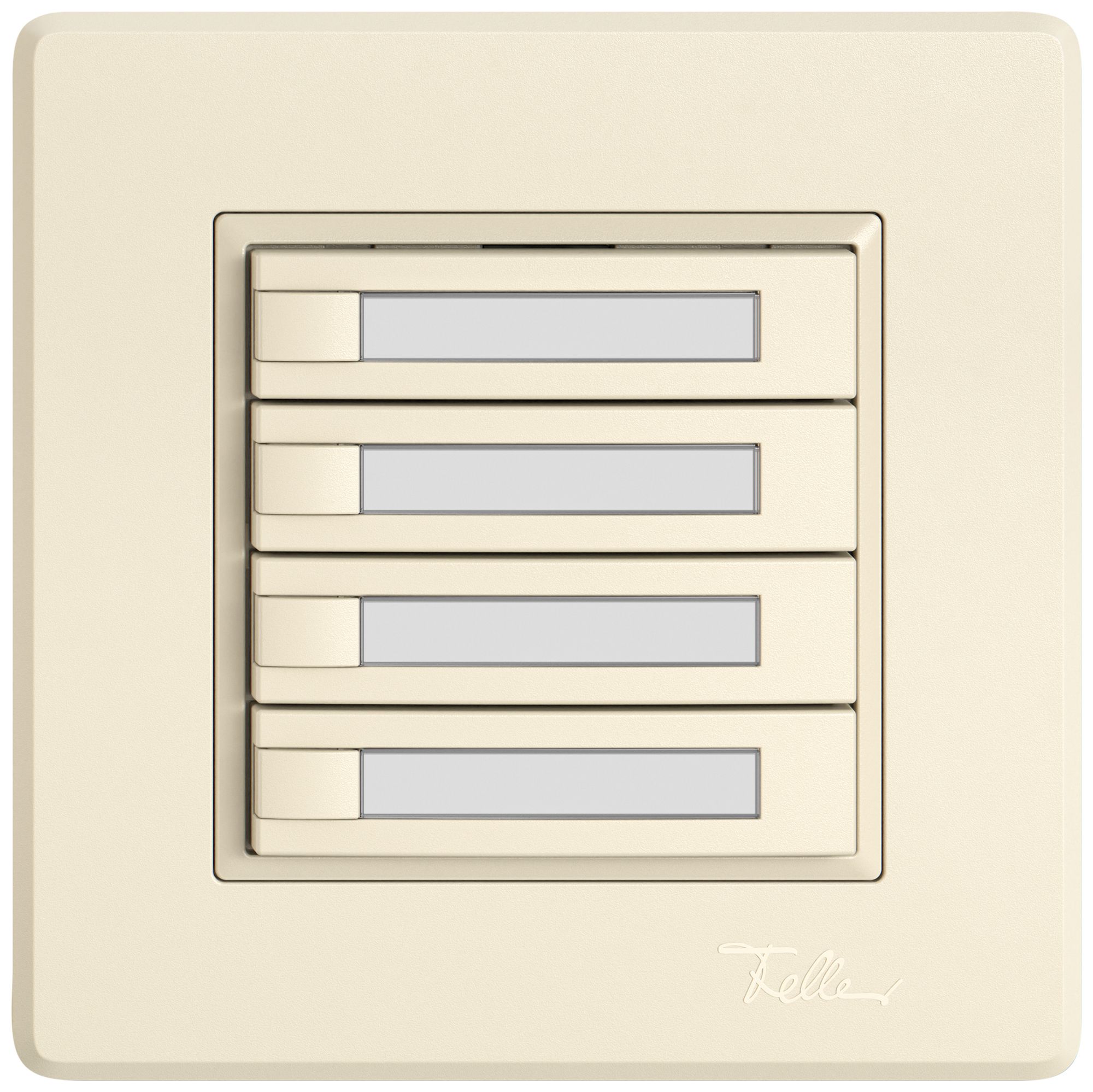 UP-Universaltaster EDIZIO.liv UNI SNAPFIX® 12…48V o.LED 4× 1-Tbed.Pap.cr