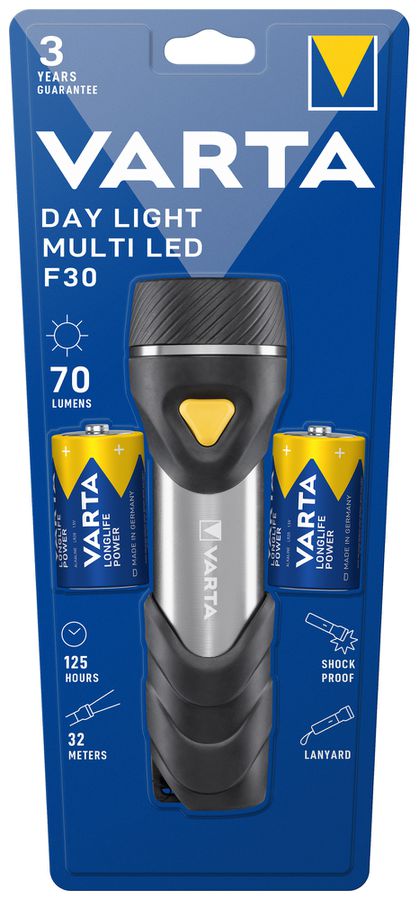 Proiettore mano LED VARTA Day Light F30 70lm 2×D