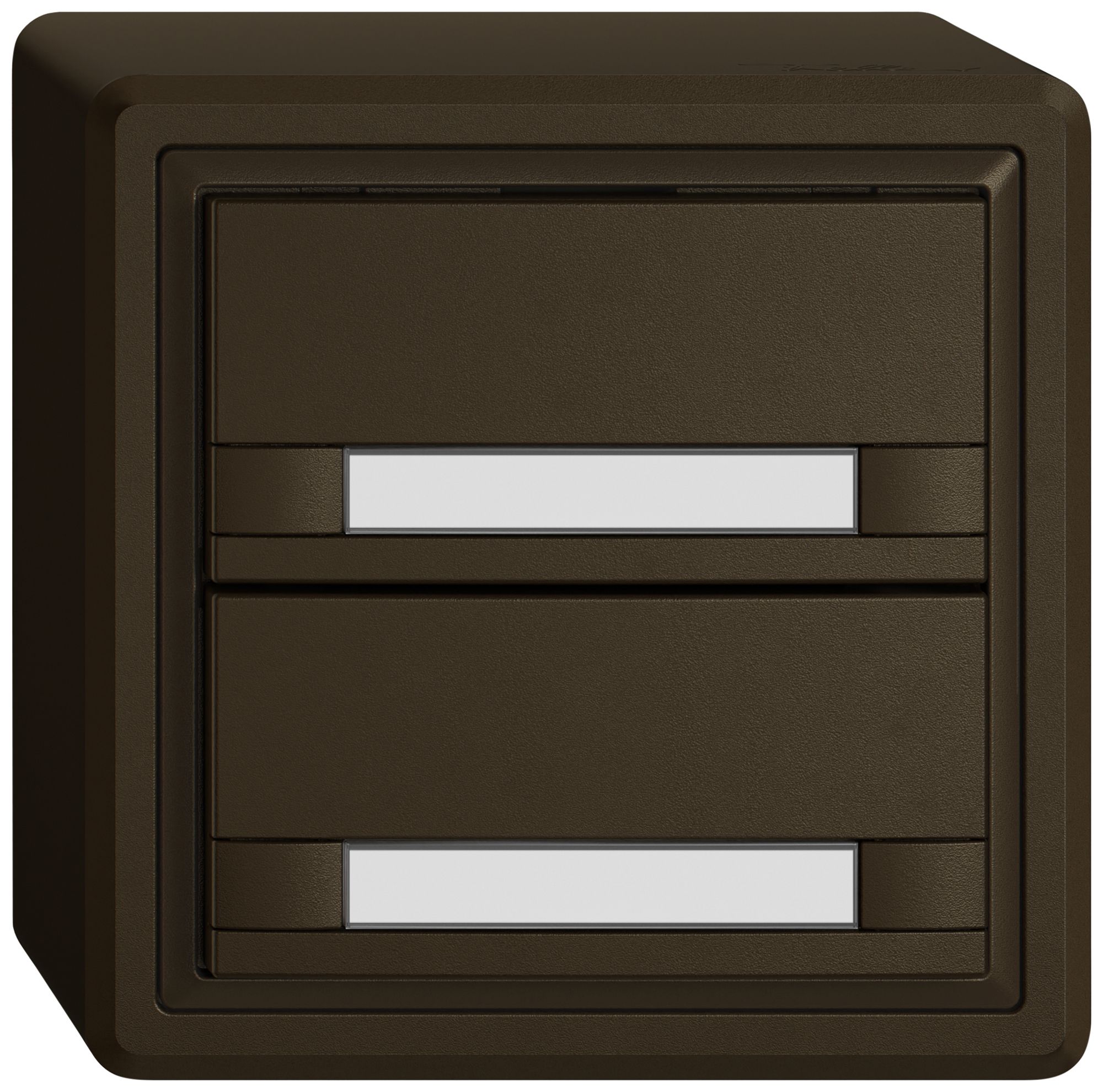 AP-Universaltaster EDIZIO.liv UNI SNAPFIX® 5…48V o.LED 2× 2-Tbed.Pap.br