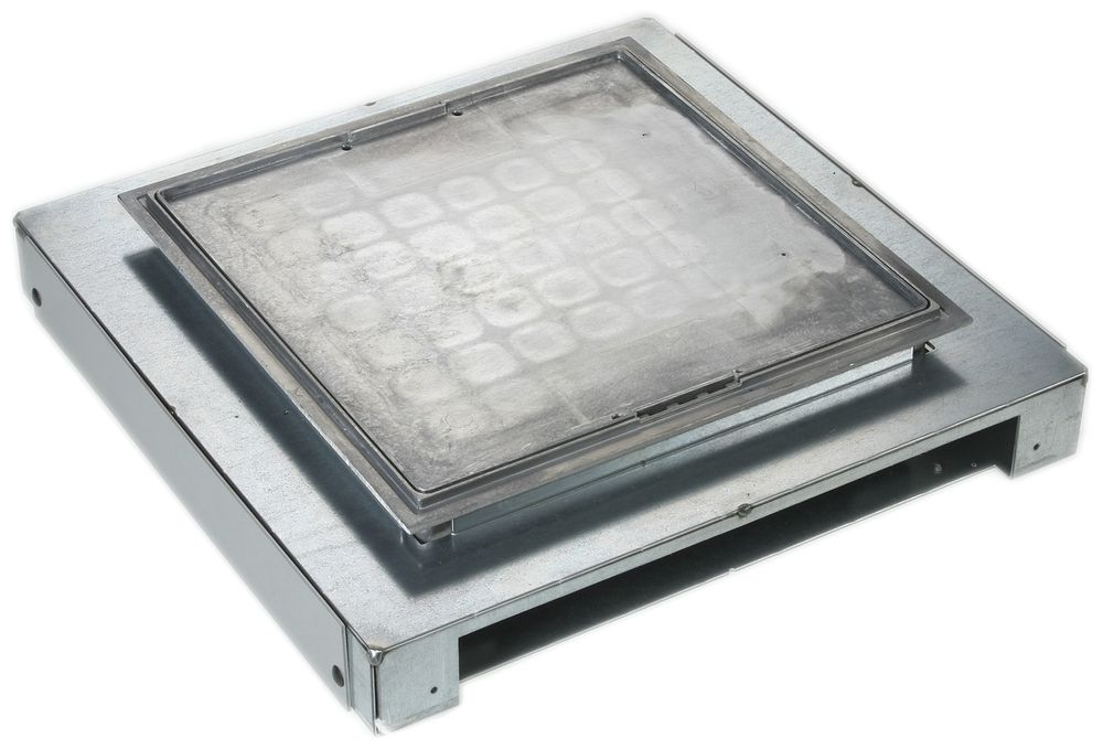 Zugdose Al H=62…90mm mit Teppichkante zu U-Kanal 30×300mm