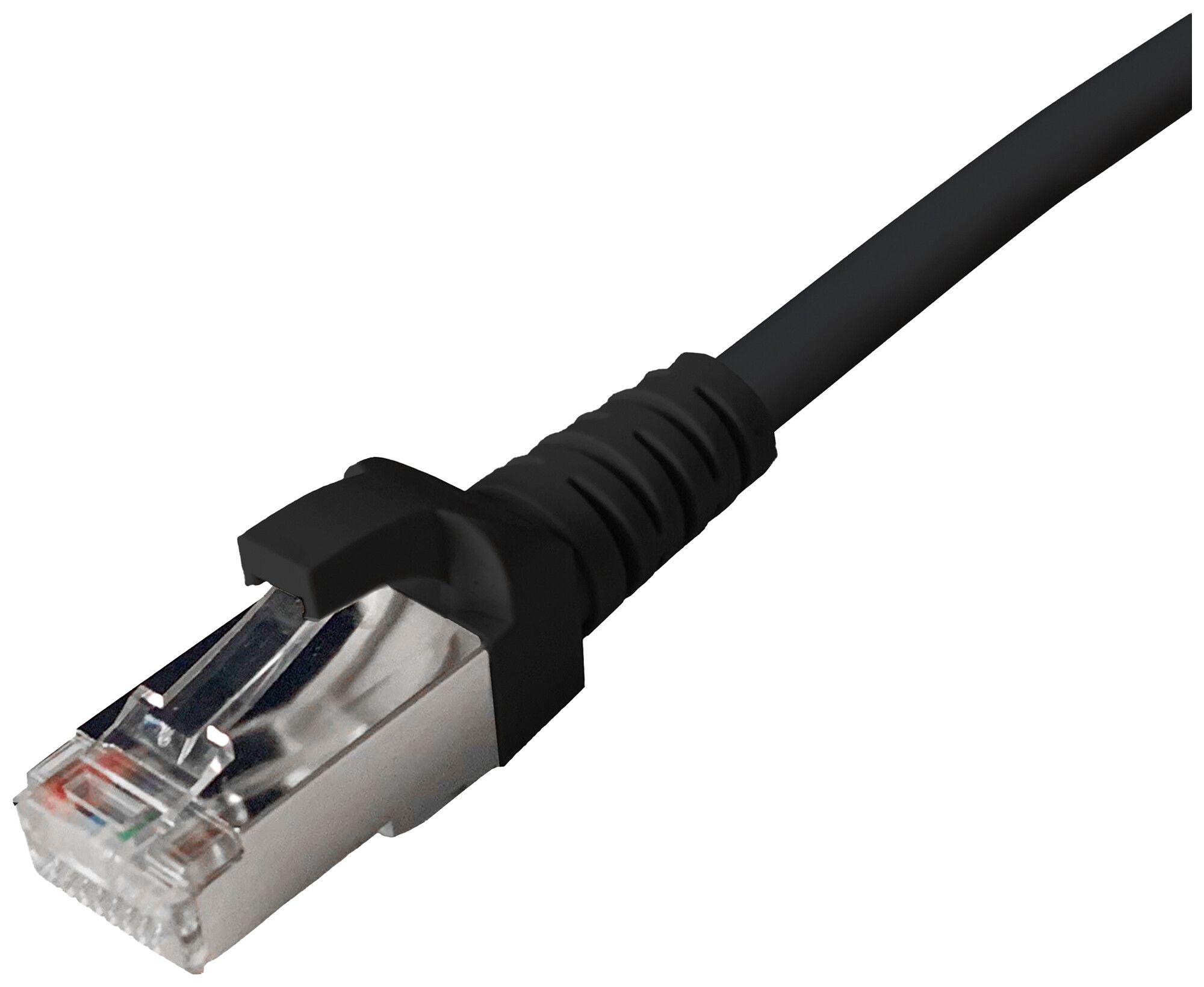 Câble patch RJ45 Dätwyler 5502 flex PVC CAT5e S/UTP AWG26 1:1 noir 2.5m