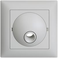 UP-Frontset, EDIZIOdue hellgrau 88×88mm für Anschlussdose