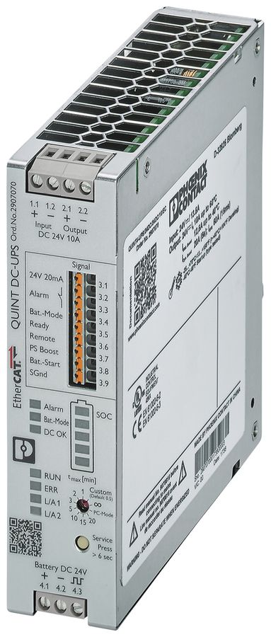 USV-Anlage PX QUINT4-UPS/24DC/24DC/10/EC EtherCAT IN:24VDC OUT:24VDC/10A