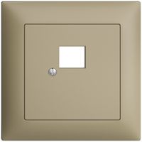 UP-Frontset EDIZIOdue sand 88×88mm 1×RJ45