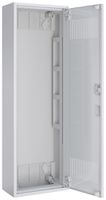 AP-Leergehäuse SE Pragma m.Tür geschlitzt weiss 1 Feld 6 Reihen 300×950×160mm