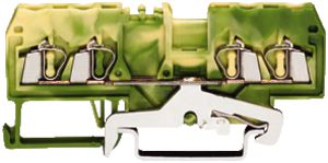 Morsetto WAGO 4L 2.5mm² verde/giallo