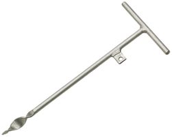 Erdwiderstand-Messpfahl mit Bohrung Stahl verzinkt