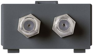 Modulo multimedia kallysto M3 con 2×connettore F antracite