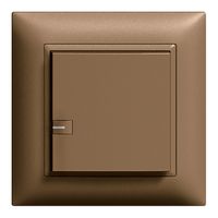 Poussoir ENC ZEP variateur univ. 1c/1t avec LED EDIZIOdue coffee