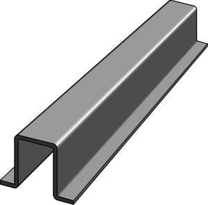 Kabelschutzprofil Niedax 54×54mm L=3m Kieselgrau halogenfrei