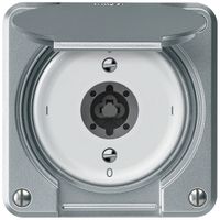 Interruttore a chiave robusto interruttore 2×1 polo 16A 250V 86×86mm alluminio