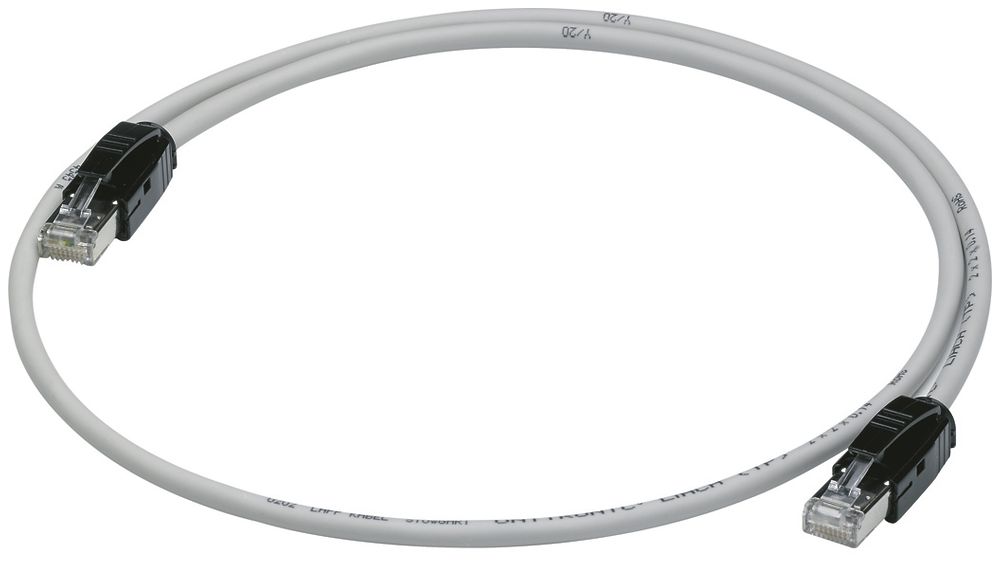 Modbus-Leitung Hager HTG481H 1m mit RJ45-RJ45