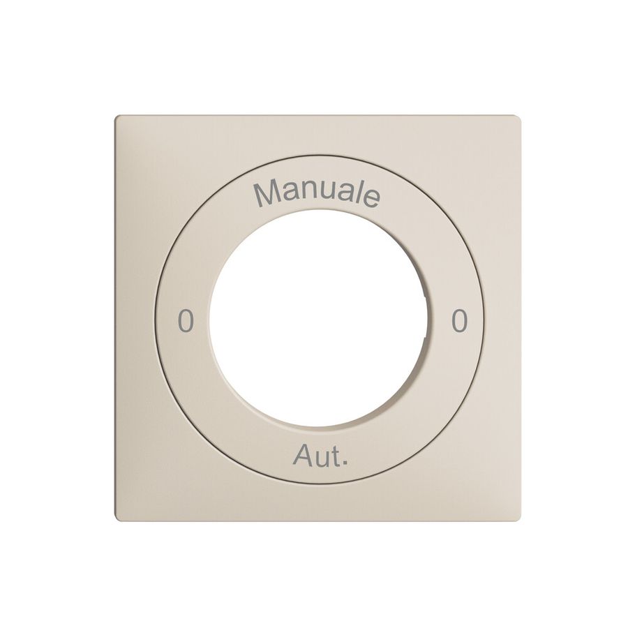 Kit front. 0-Manuale-0-Aut. EDIZIOdue crema, 60×60mm pour interr.rot