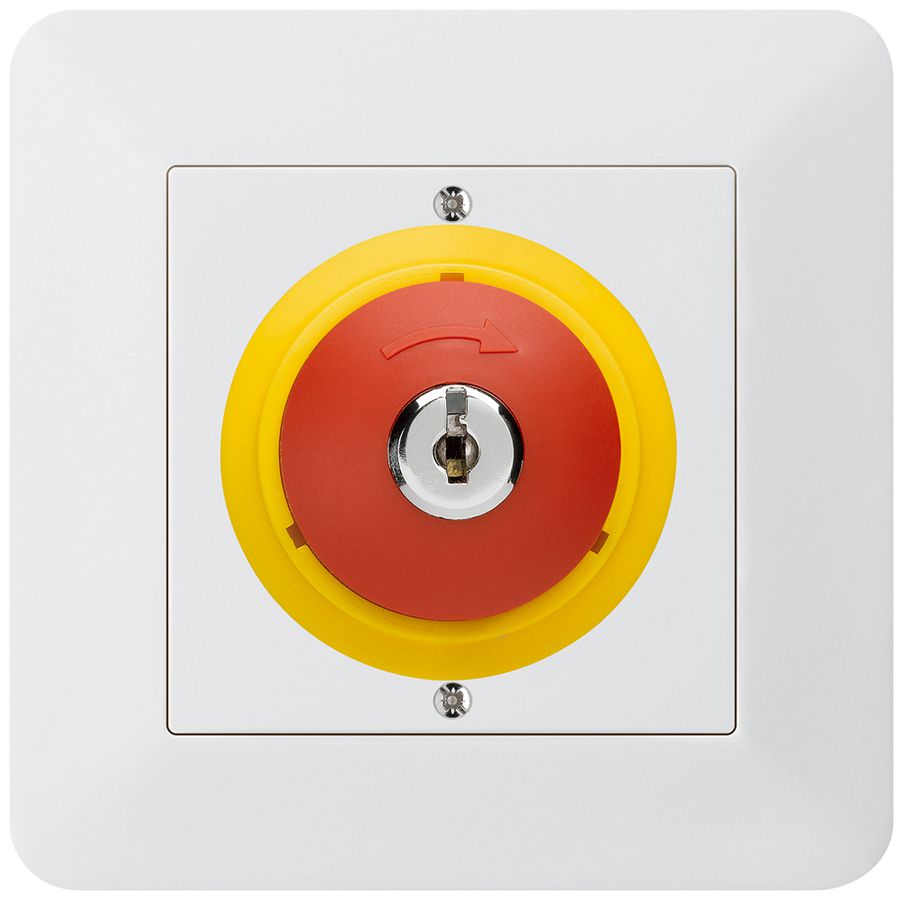 UP-SchlüsselTaster kallysto.trend NOT-AUS weiss