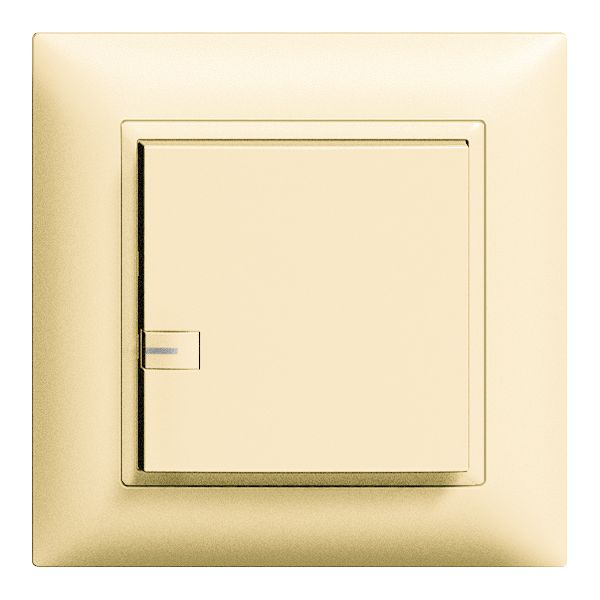 UP-Taster ZEP 1K/1T ON-OFF mit LED EDIZIOdue vanille