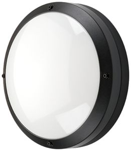 Lampada apparente LED SG Canto 14W 1400lm 830 IP65 REG Ø325mm nero