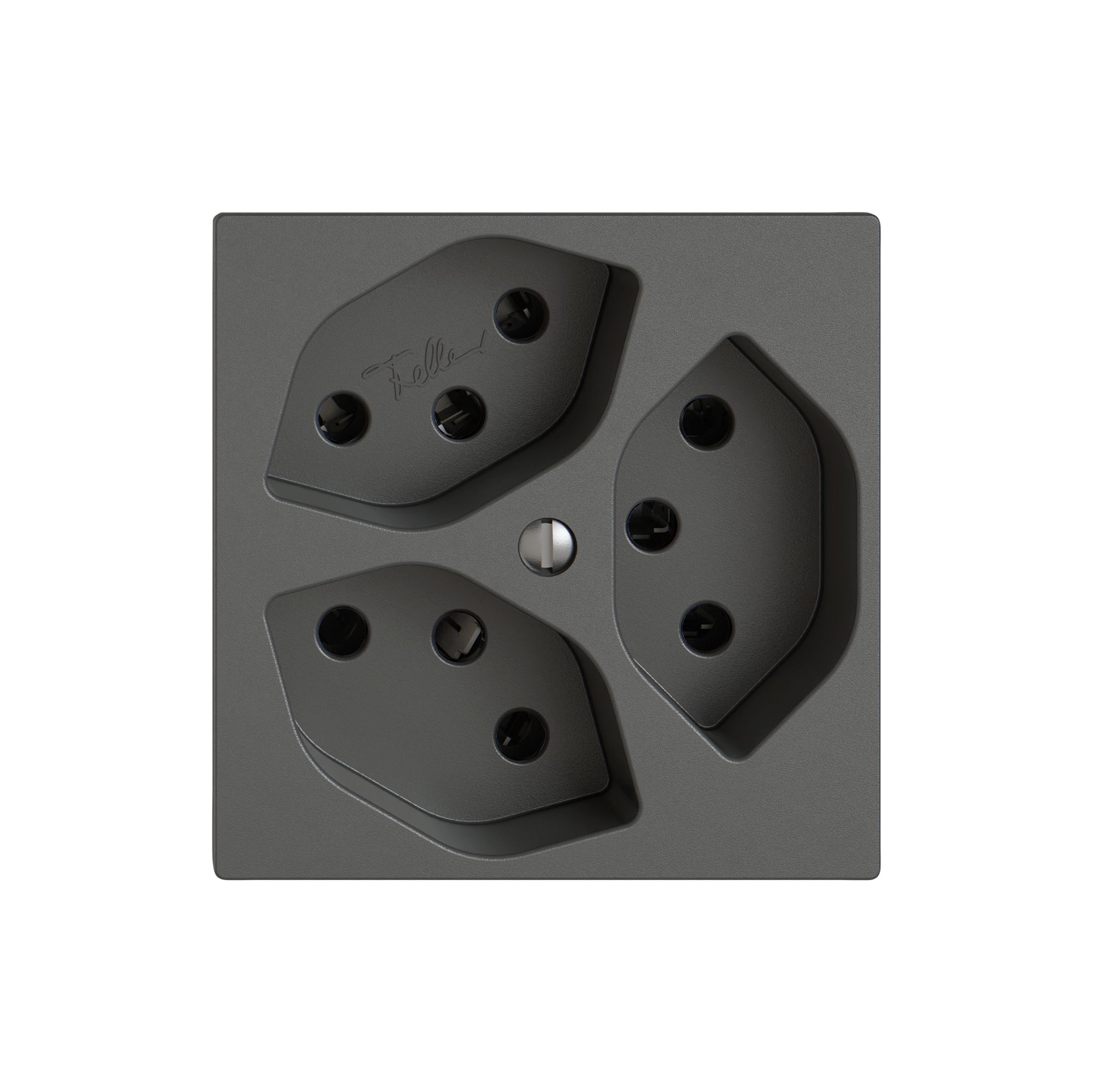 Steckdose EDIZIO.liv SNAPFIX® 3×T13 dgu