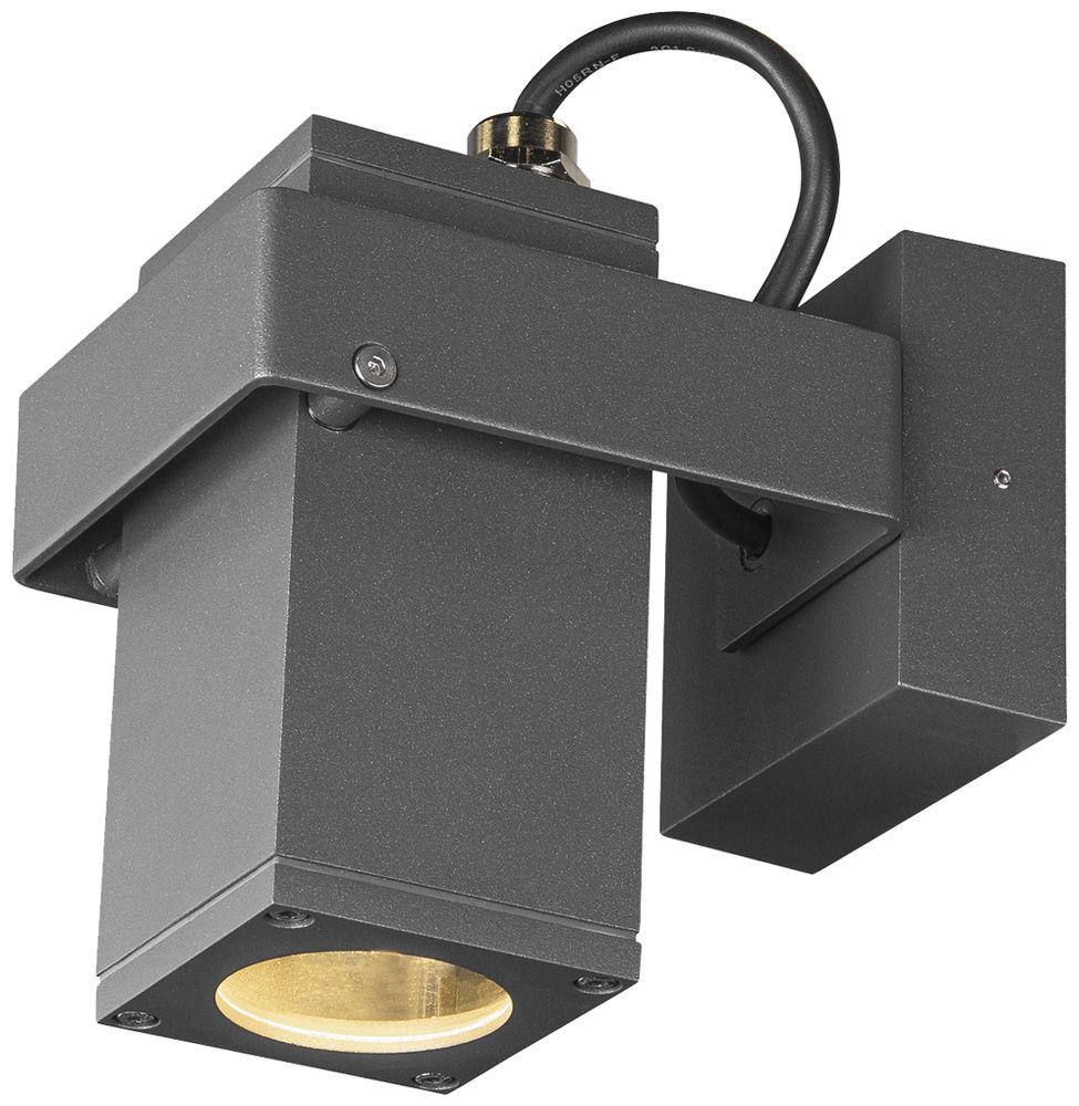 Decken-/Wandleuchte SLV THEO BRACKET GU10 7W IP65 175×16.5×10.6mm anthrazit