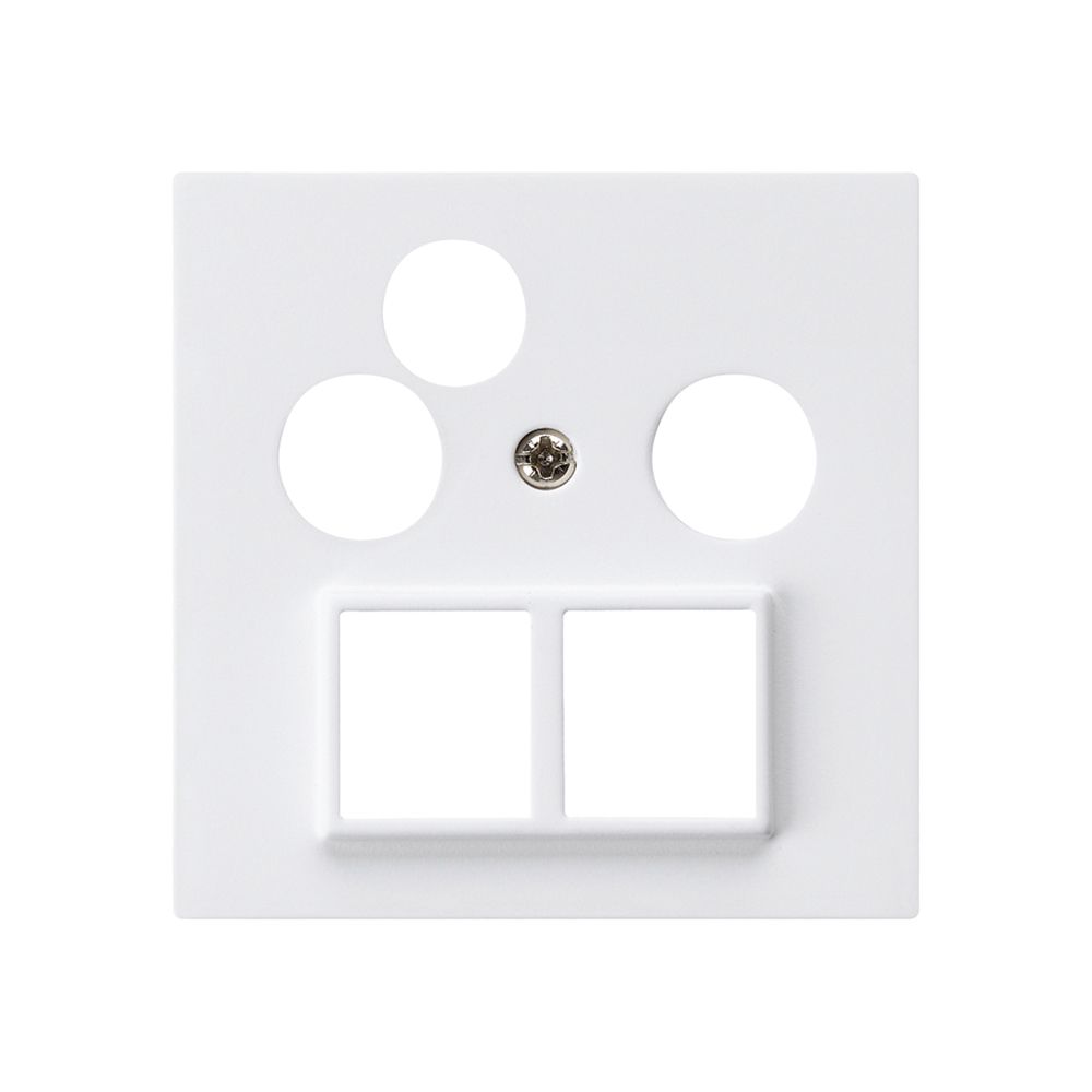 Frontplatte HMS kallysto für R/TV-Daten weiss