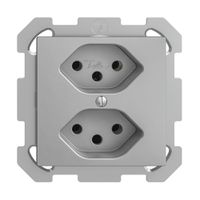 UP-Steckdose EDIZIOdue 2×T13 silver