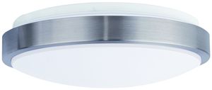 Plafoniera LED DOTLUX LUNAsilver 36W 3500lm 830/840/857 IP44 Ø490 argento