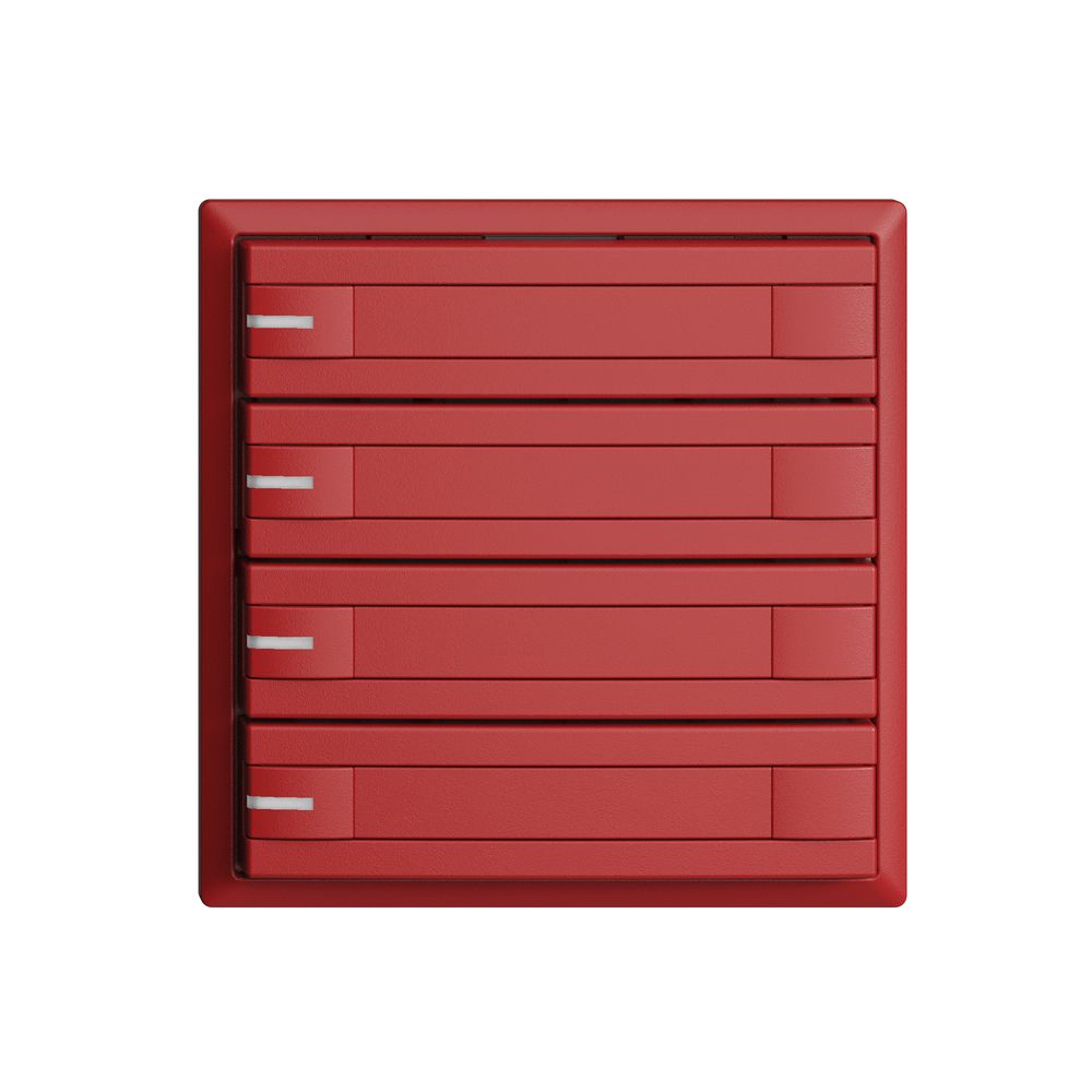 Poussoir KNX RGB EDUE, 250mW, a.LED RGB, papier, 4×poussoir, C.2×T., ber