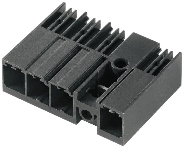 Connettore maschio WM SV chiuso brida centrale, THT 7.62mm 4L 270° 3.5mm