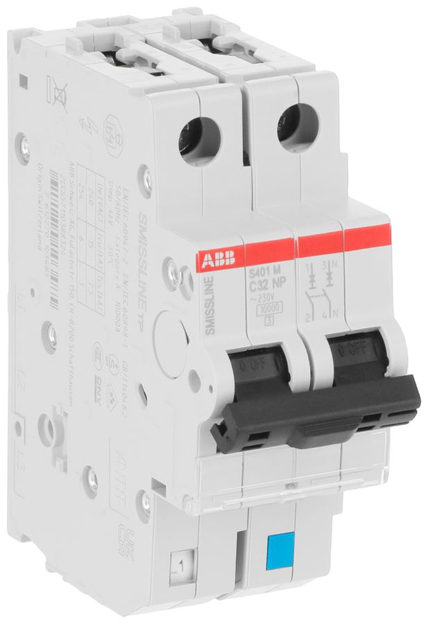 Leitungsschutzschalter SMISSLINE TP S 2×32A C 10kA NP