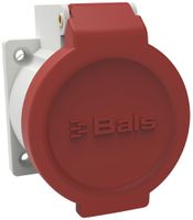 EB-Steckdose Bals QuickConnect Typ 25 5P 16A 400V rot IP55 vernickelt