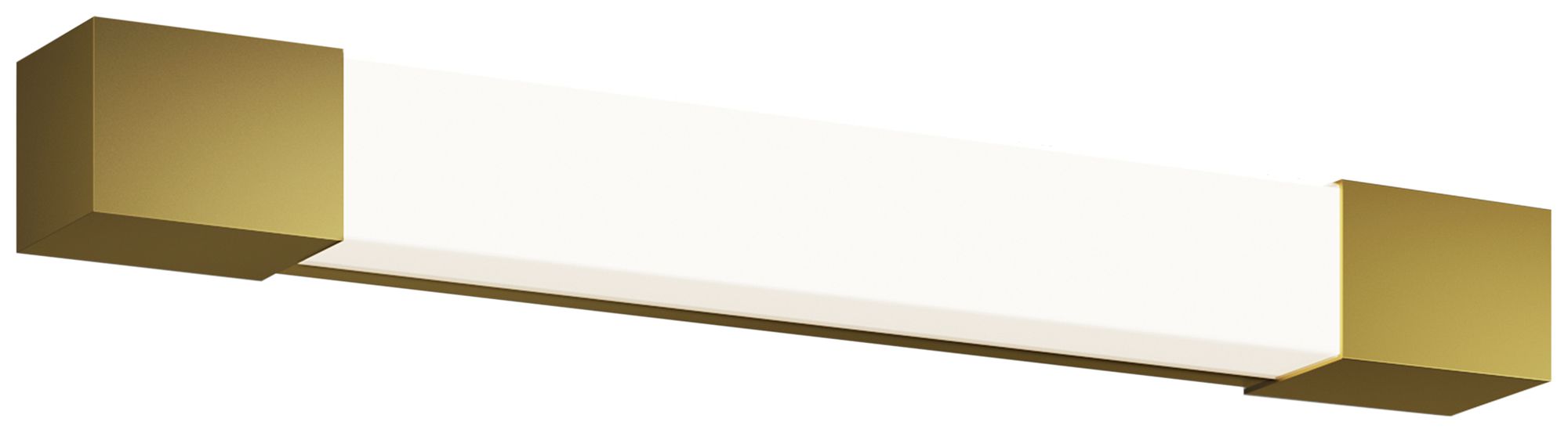 LED-Wandleuchte Philips Rover SQ 5W 730lm 827 IP44 444×50×52mm Messing