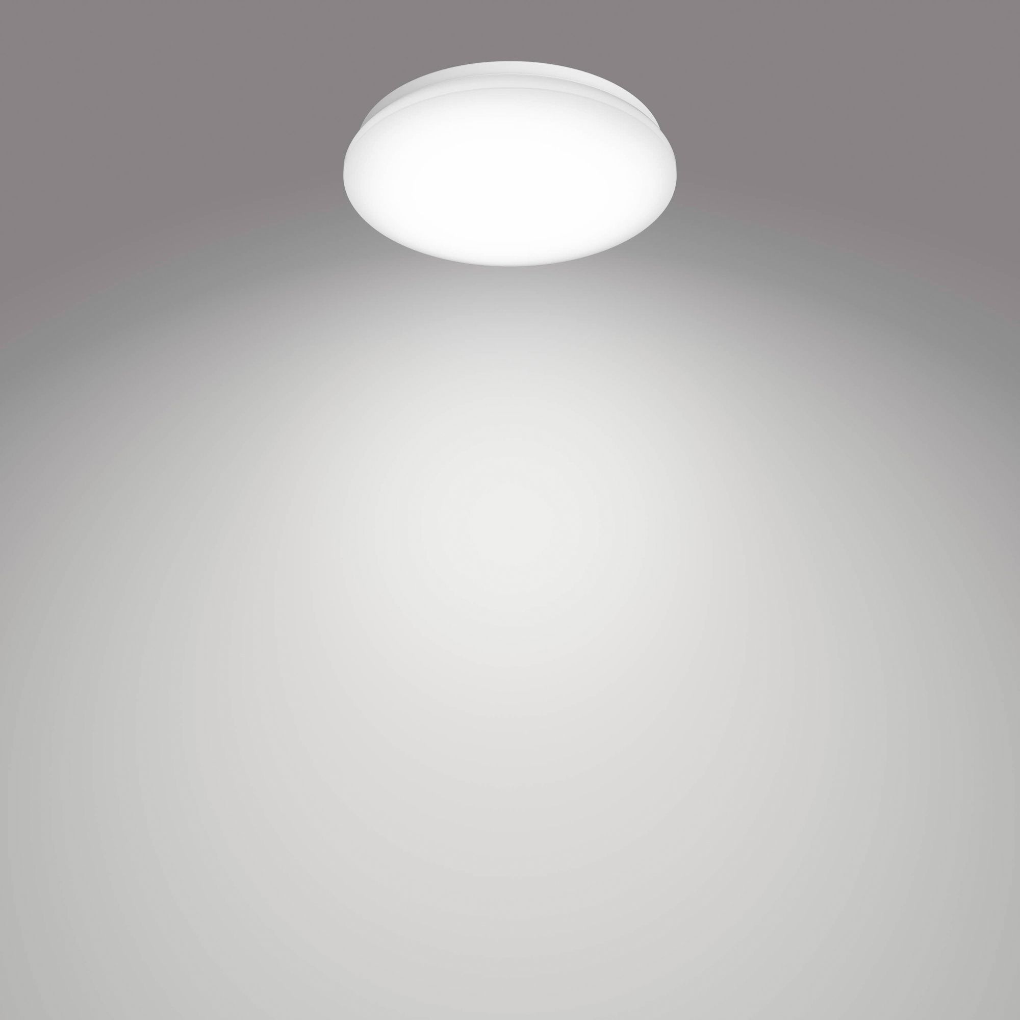 Plafonnier LED Philips Moire 6W 640lm 4000K Ø225mm blanc