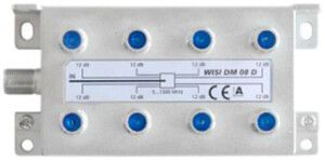 F-Verteiler WISI DM08D 8-fach 12dB 5…1300MHz