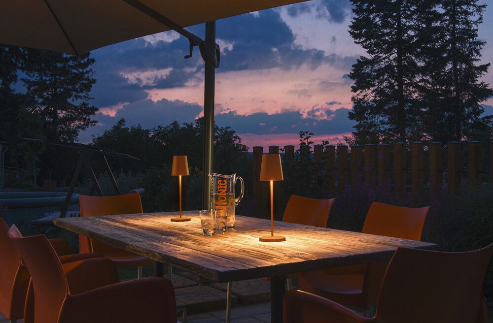 Lampada da tavolo LED SLV VINOLINA TWO 2W 190lm 2200/2700/3000K REG ruggine