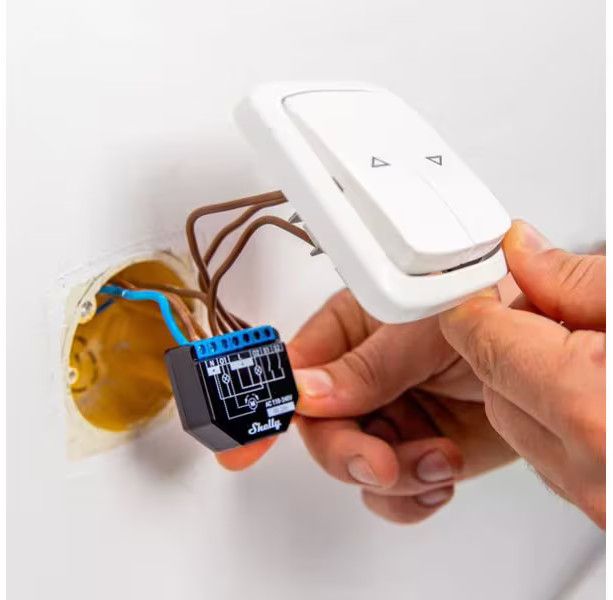 Shelly Plus 2PM WiFi-Switch 4er Pack WLAN Schalt-Messaktor, 2x10 A, Bluetooth