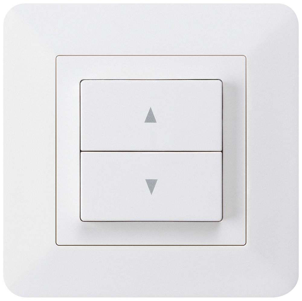 UP-Storenschalter kallysto.trend weiss mit 2 Funktionstasten Steckklemmen