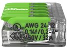 Borne pour boîte WAGO 221-425 avec levier en box 25×5L 0.2…4mm² 32A 450V vt