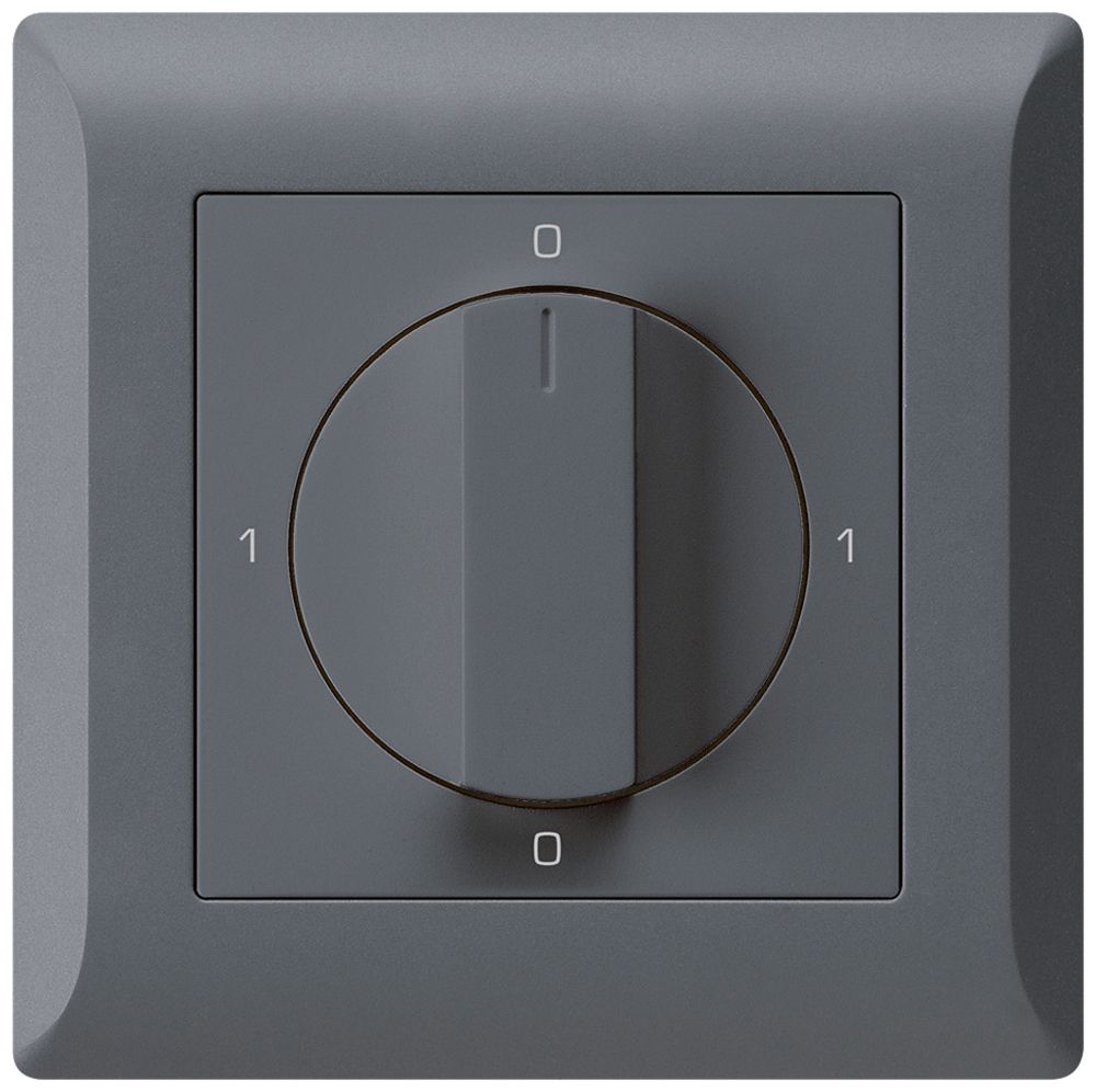 UP-Drehschalter kallysto.line 0/3L anthrazit mit Drehgriff