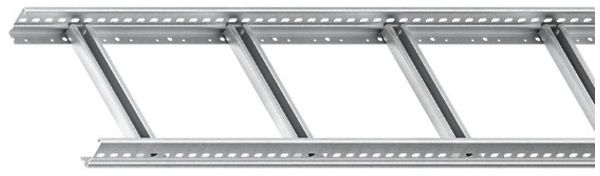 Échelle de câbles Niedax, 60×600×3000mm, t=1.5mm, perforée, acier zingué au feu