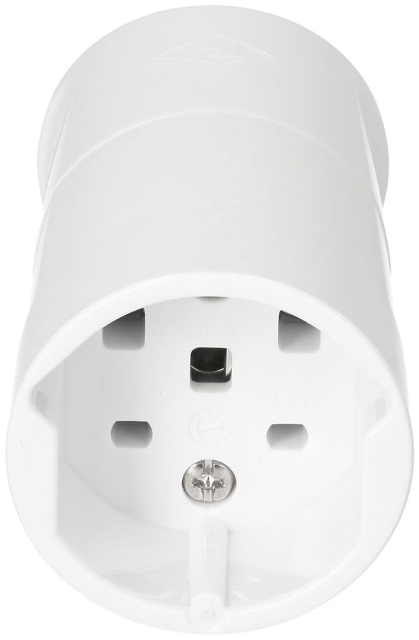 Kupplungssteckdose MH TH T25 3L+N+PE 16A 400/250V horizontal Ø8…12.5mm ws