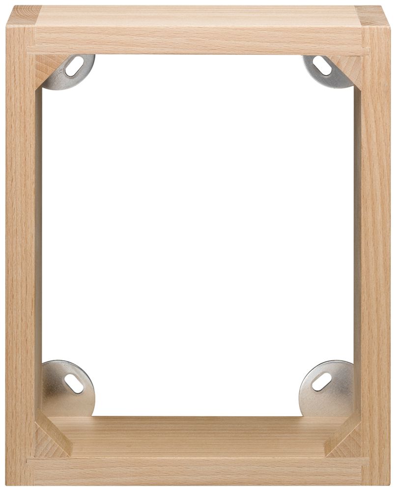 AP-Rahmen Hager FLF 2×4 Holz lackiert