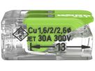 Borne de connexion WAGO Green Range 2L 0.5…6mm² avec levier vt transparent